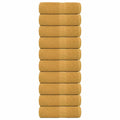 Vidaxl gastendoekjes frogn 10 st 30x50 cm 360 g m² goud