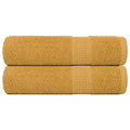 Vidaxl handdoeken frogn 2 st 50x100 cm 360 g m² goud