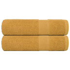Vidaxl handdoeken frogn 2 st 50x100 cm 360 g m² goud