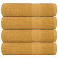 Vidaxl handdoeken frogn 4 st 50x100 cm 360 g m² goud