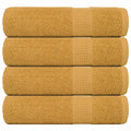 Vidaxl douchehanddoeken frogn 4 st 70x140 cm 360 g m² goud