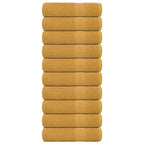 Vidaxl douchehanddoeken frogn 10 st 70x140 cm 360 g m² goud