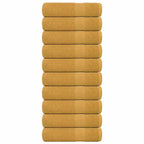 Vidaxl badhanddoeken frogn 10 st 100x150 cm 360 g m² goud