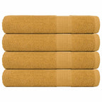 Vidaxl saunahanddoeken frogn 4 st 80x200 cm 360 g m² goud