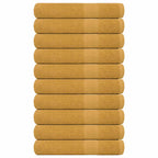 Vidaxl saunahanddoeken frogn 10 st 80x200 cm 360 g m² goud