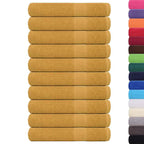 Vidaxl saunahanddoeken frogn 10 st 80x200 cm 360 g m² goud