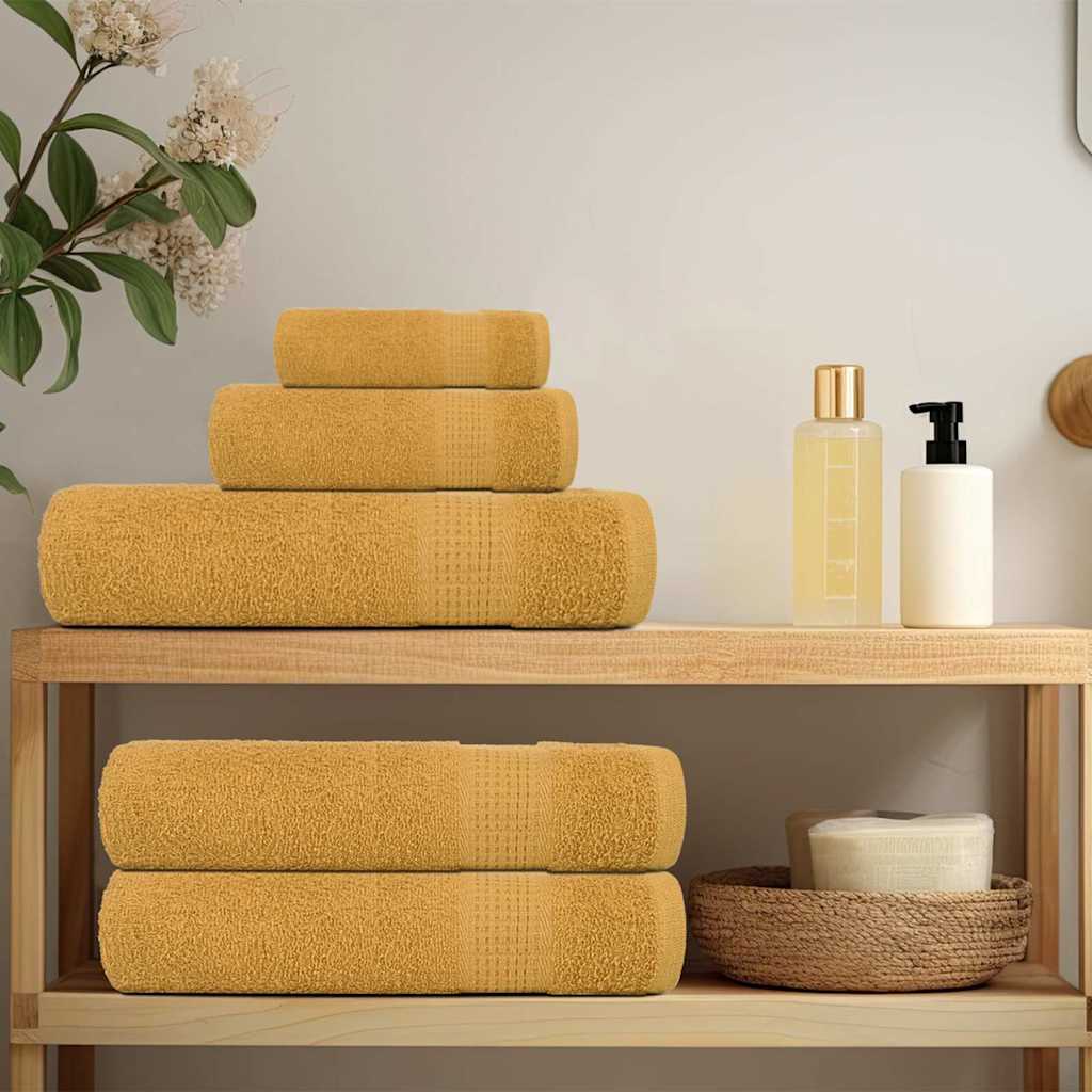 Vidaxl saunahanddoeken frogn 10 st 80x200 cm 360 g m² goud