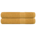 Vidaxl handdoeken frogn 2 st 100x200 cm 360 g m² goud