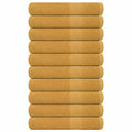 Vidaxl handdoeken frogn 10 st 100x200 cm 360 g m² goud