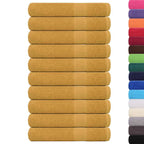 Vidaxl handdoeken frogn 10 st 100x200 cm 360 g m² goud