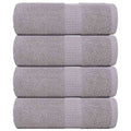 Vidaxl washandjes frogn 4 st 30x30 cm 360 g m² grijs