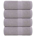Vidaxl washandjes frogn 4 st 30x30 cm 360 g m² grijs