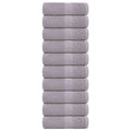 Vidaxl washandjes frogn 10 st 30x30 cm 360 g m² grijs