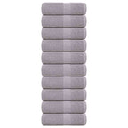 Vidaxl washandjes frogn 10 st 30x30 cm 360 g m² grijs