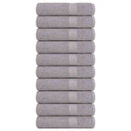 Vidaxl handdoeken frogn 10 st 50x100 cm 360 g m² grijs
