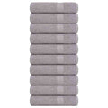 Vidaxl douchehanddoeken frogn 10 st 70x140 cm 360 g m² grijs