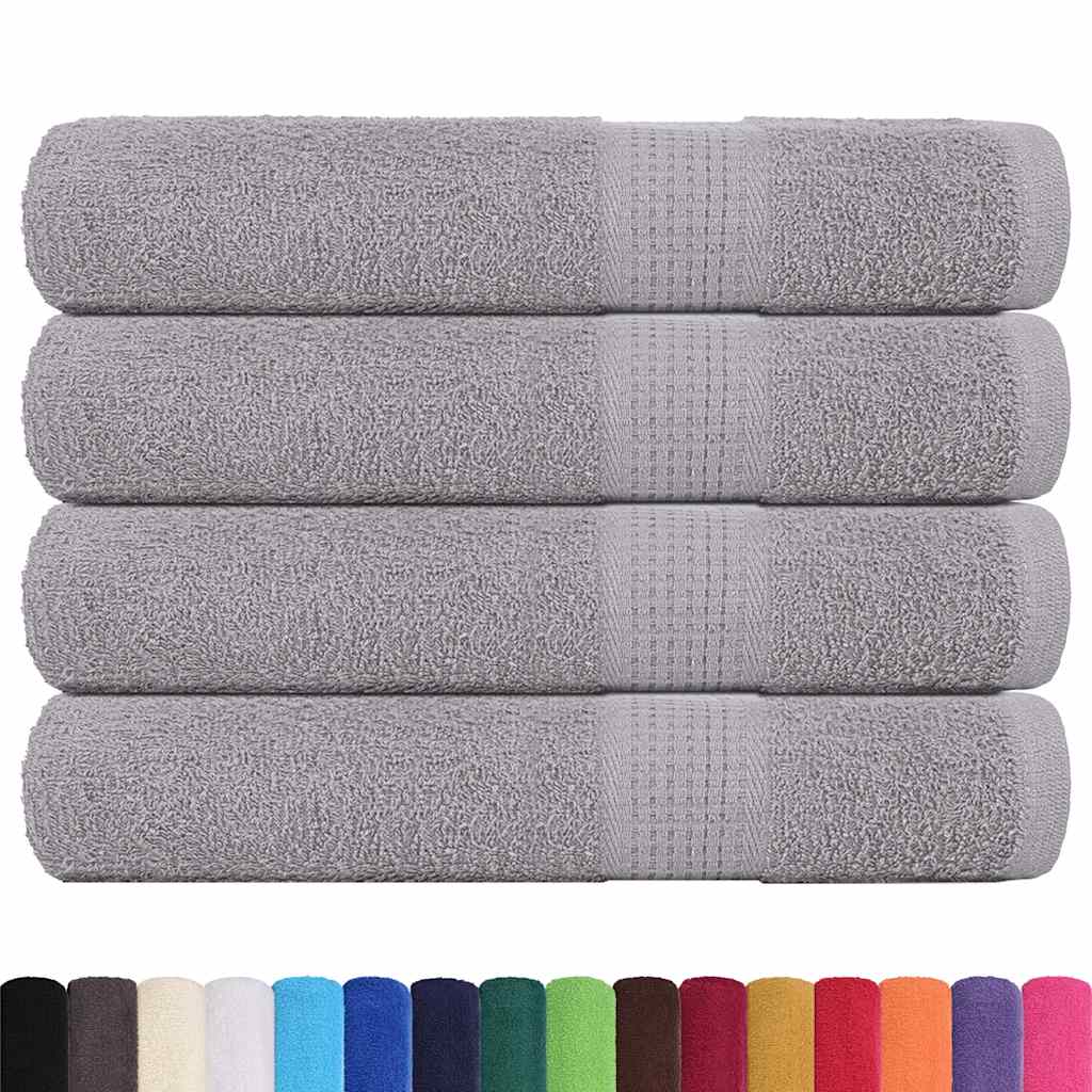Vidaxl saunahanddoeken frogn 4 st 80x200 cm 360 g m² grijs