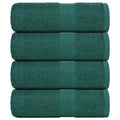 Vidaxl zeepdoekjes 4 st 30x30 cm 360 g m² 100% katoen groen