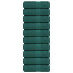 Vidaxl washandjes 10 stuks frogn groen 30x30 cm 100% katoen