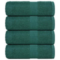 Vidaxl gastendoekjes 4 st 30x50 cm 360 g m² 100% katoen groen