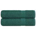Vidaxl douchehanddoeken frogn 2 st 70x140 cm 360 g m² groen