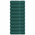 Vidaxl douchehanddoeken 10 st 70x140 cm 360 g m² 100% katoen groen
