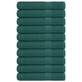 Vidaxl saunahanddoeken 10 st 80x200 cm 360 g m² 100% katoen groen