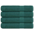 Vidaxl handdoeken 4 st 100x200 cm 360 g m² 100% katoen groen