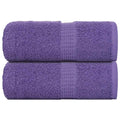 Vidaxl washandjes frogn 2 st 30x30 cm 360 g m² paars