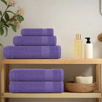 Vidaxl washandjes frogn 2 st 30x30 cm 360 g m² paars