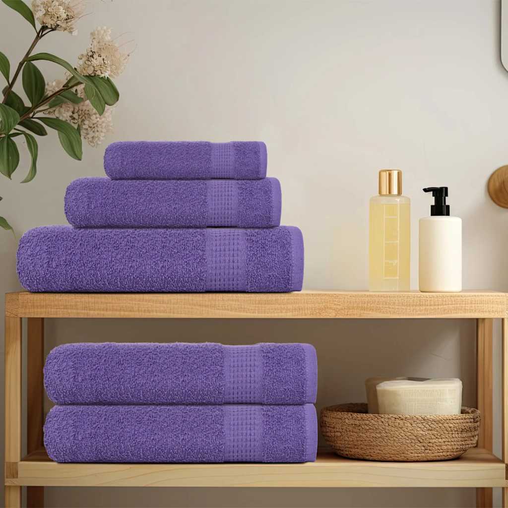 Vidaxl washandjes frogn 2 st 30x30 cm 360 g m² paars