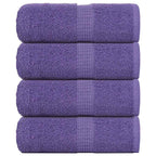 Vidaxl washandjes frogn 4 st 30x30 cm 360 g m² paars