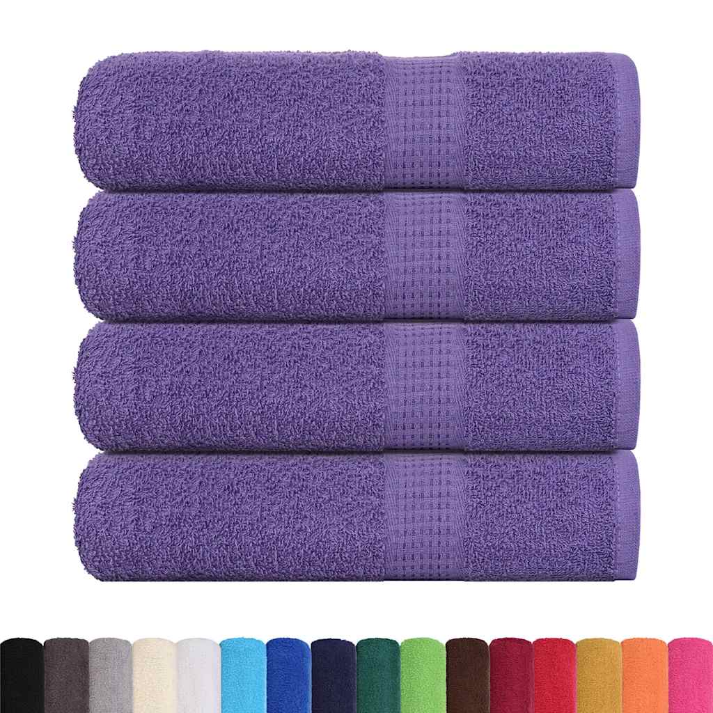 Vidaxl handdoeken frogn 4 st 50x100 cm 360 g m² paars