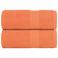 Vidaxl washandjes 2 stuks frogn oranje 30x30 cm 100% katoen