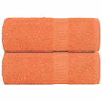 Vidaxl washandjes 2 stuks frogn oranje 30x30 cm 100% katoen