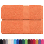 Vidaxl washandjes 2 stuks frogn oranje 30x30 cm 100% katoen