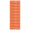 Vidaxl washandjes frogn 10 st 30x30 cm 360 g m² oranje