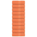 Vidaxl gastendoekjes 10 st 30x50 cm 360 g m² 100% katoen oranje