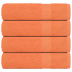 Vidaxl handdoeken 4 st 50x100 cm 360 g m² 100% katoen oranje