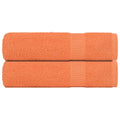 Vidaxl badhanddoeken 2 st 100x150 cm 360 g m² 100% katoen oranje
