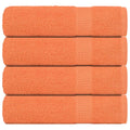 Vidaxl badhanddoeken 4 st 100x150 cm 360 g m² 100% katoen oranje