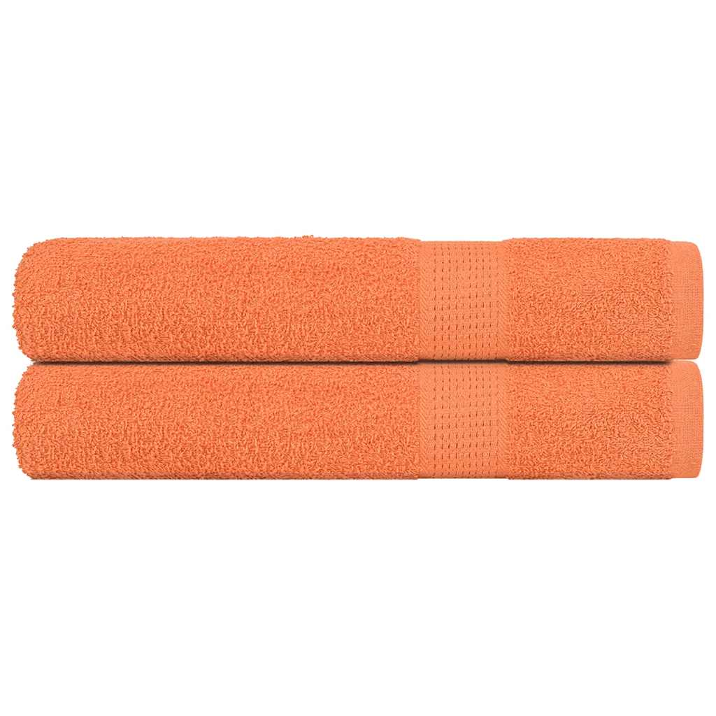 Vidaxl saunahanddoeken frogn 2 st 80x200 cm 360 g m² oranje