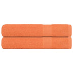 Vidaxl saunahanddoeken frogn 2 st 80x200 cm 360 g m² oranje