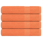 Vidaxl saunahanddoeken frogn 4 st 80x200 cm 360 g m² oranje