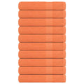 Vidaxl saunahanddoeken 10 st 80x200 cm 360 g m² 100% katoen oranje