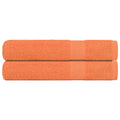 Vidaxl handdoeken 2 st 100x200 cm 360 g m² 100% katoen oranje