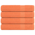 Vidaxl handdoeken frogn 4 st 100x200 cm 360 g m² oranje