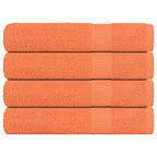 Vidaxl handdoeken frogn 4 st 100x200 cm 360 g m² oranje