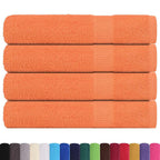 Vidaxl handdoeken frogn 4 st 100x200 cm 360 g m² oranje