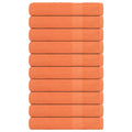 Vidaxl handdoeken 10 st 100x200 cm 360 g m² 100% katoen oranje